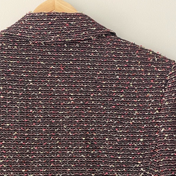 St. John Collection Tweed Blazer Jacket Texture Knit Multicolor - Picture 6 of 11